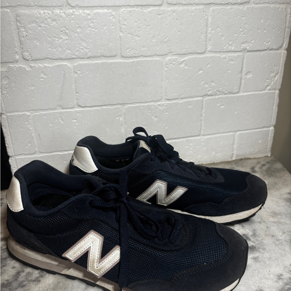 New Balance 515 Navy Dark Blue and White Athletic Shoes - Picture 4 of 4